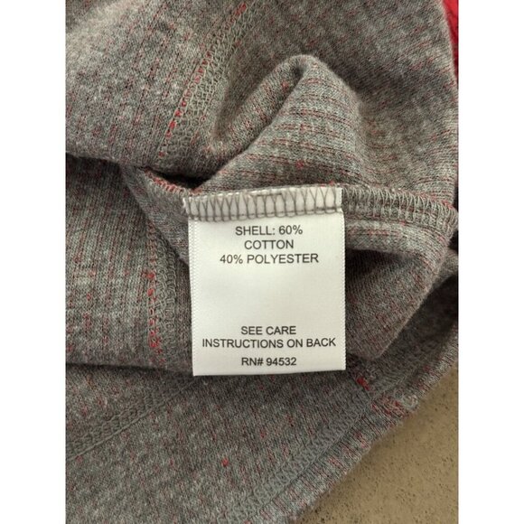 Storm Creek Women’s Maverick Quarter Zip Pullover Red Gray Waffle Knit Size M - Picture 7 of 11